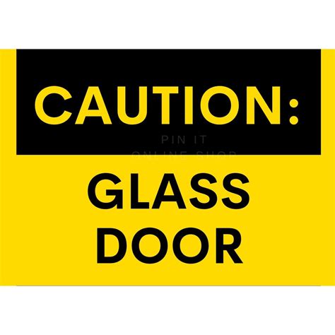 5 pcs CAUTION WARNING SIGNAGE: GLASS DOOR | Shopee Philippines