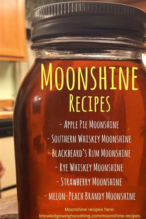 The Best Moonshine Recipes - 5 Recipies Incl Rum & Apple Pie