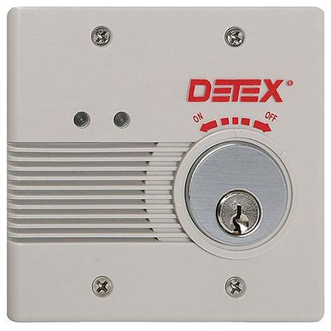 Detex EAX-2500F-XMC65 Hardwired Door Alarm with Cylinder Installed