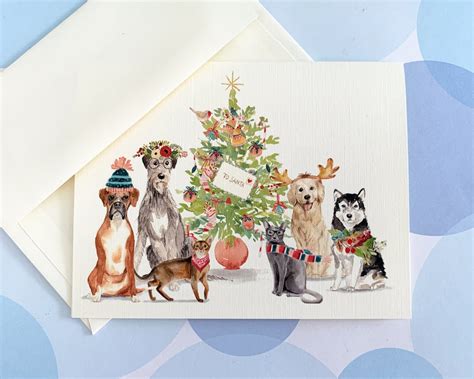 Christmas Cards, Holiday Cards, Pet Christmas Card - Etsy