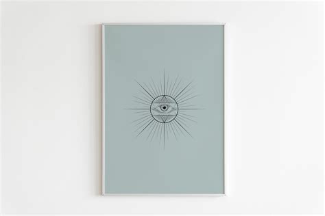 Eye Poster Eye Printable Art Evil Eye Wall Decor Evil Eye - Etsy