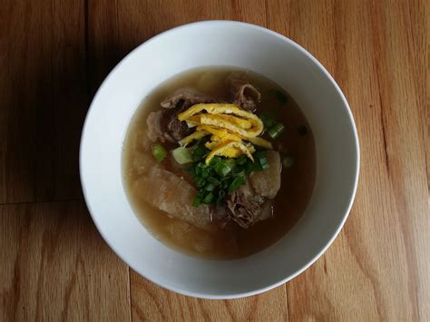 Week #10, Recipe #14 Beef Short Ribs Soup (Galbi Tang) - One new recipe ...