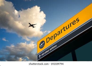 Airport Departure Arrival Information Sign Sky Stock Photo 192339794 ...