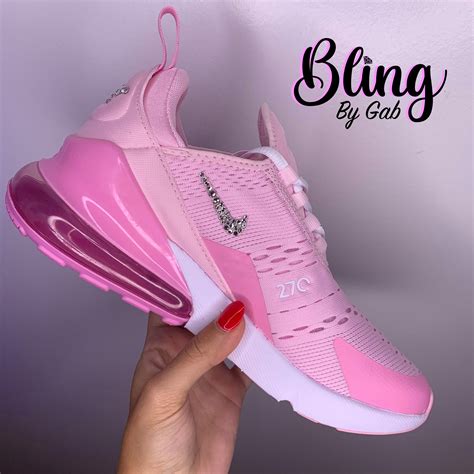 Women's Pink Nike Air Max 270 with Swarovski Crystals | Etsy