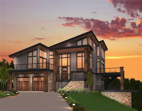 Exclusive Trendsetting Modern House Plan - 85147MS | Architectural ...