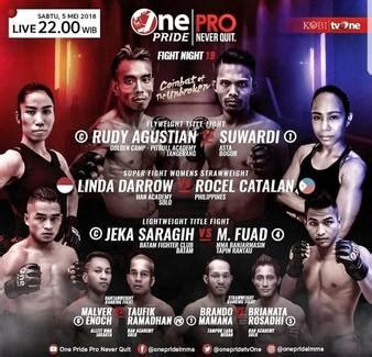 Mardianto vs. Mohammad Aziz Kurniawan, One Pride MMA Fight Night 19 ...