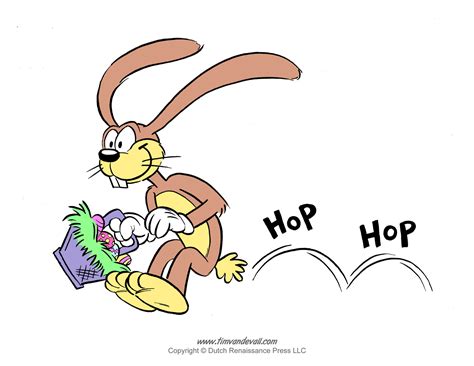 Free Easter Bunny Template / Easter Bunny Clipart and Coloring Pages