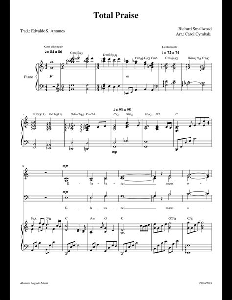 Total Praise sheet music for Piano, Voice download free in PDF or MIDI