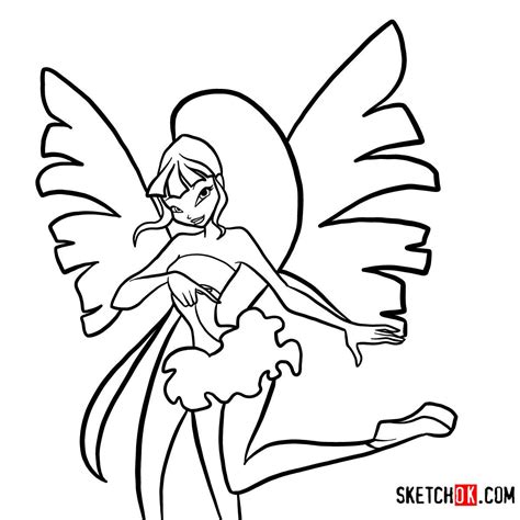 How to draw Musa Serenix from Winx - Step by step drawing tutorials ...