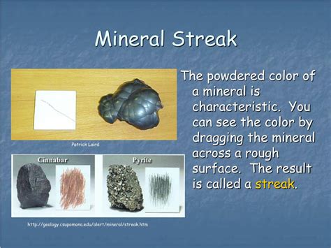 Streak Of A Mineral