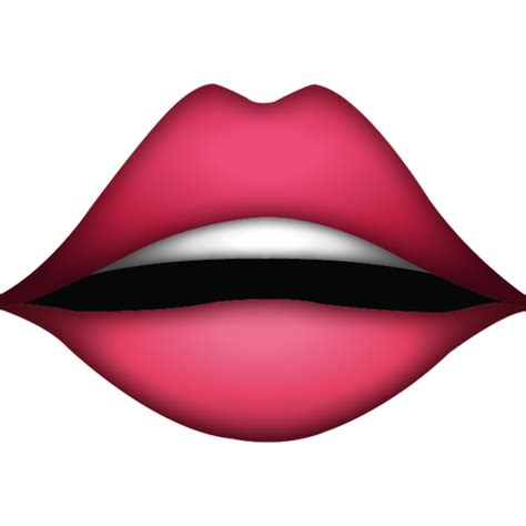 Download Lips Emoji Icon | Emoji Island