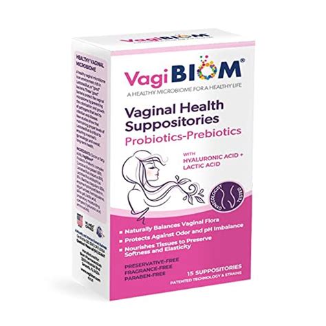 Amazon.com : VagiBiom Lactobacillus Crispatus Suppository (15 count) 3 ...