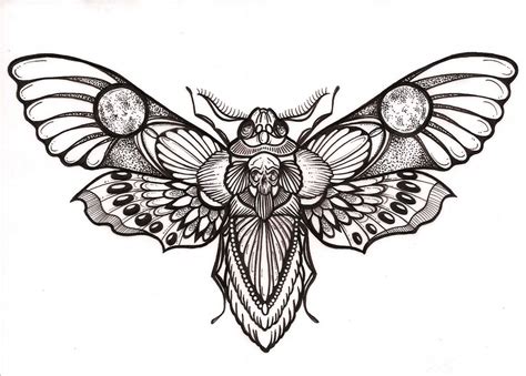 Awesome "deaths head" hawk moth tattoo design | Moth tattoo design ...