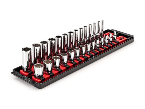 28-Piece 1/4 Inch Drive 12-Point Socket Set | TEKTON