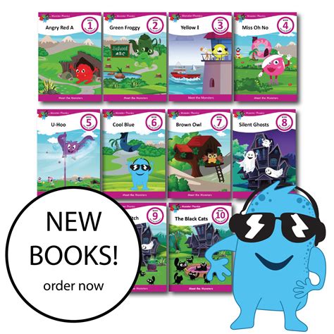 Meet The Monsters Books Set Of 10 Books | Monster Phonics