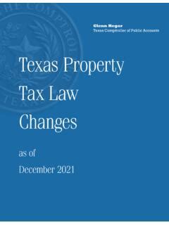 Texas Property Tax Law Changes / texas-property-tax-law-changes.pdf ...