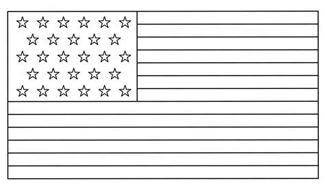 outline national flag of usa isolated on white background 19916896 ...