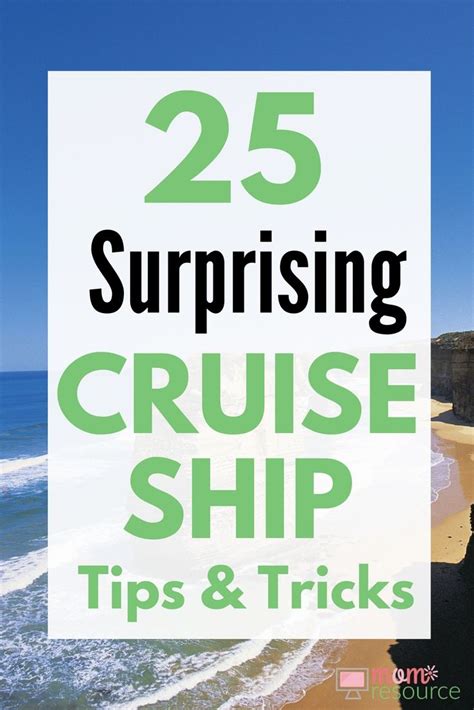 25 SURPRISING Cruise Ship Tips and Tricks | Cruise ship, Cruise travel ...