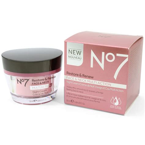 Boots No. 7 50mL Restore & Renew Multi Action Night Cream – Skincare ...