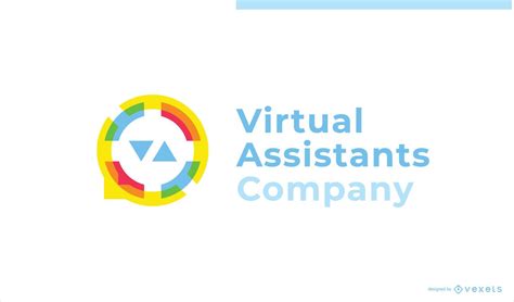 Virtual Assistant Business Custom Logo Design Vector Download