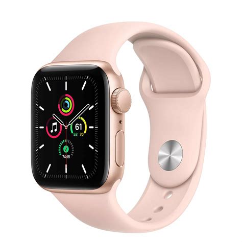 Buy Apple Watch SE Gold Aluminium Case with Pink Sand Sport Band | Sync