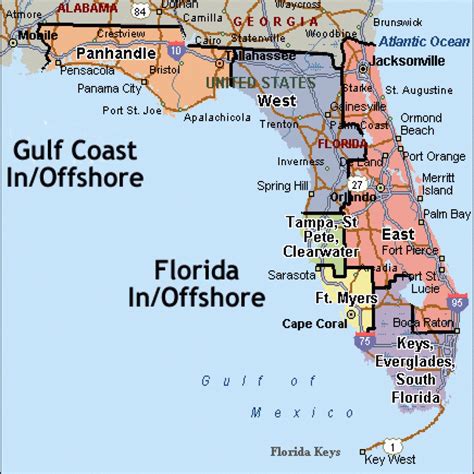 Map Of Florida Gulf Coast Beaches | Maps Of Florida