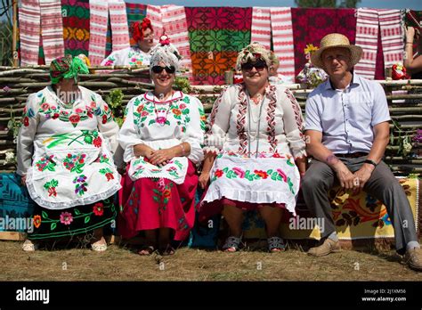 Belarus, Avtyuki village, July 31, 2021. Festival of Belarusian culture ...