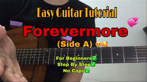 FOREVERMORE| SIDE A| Easy Guitar Tutorial | PLUCKING VERSION - YouTube