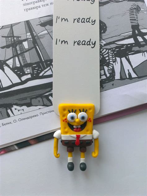 Bookmark SpongeBob Children bookmark Personalized Bookmarks | Etsy