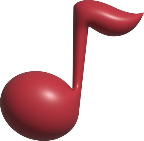 3d illustration of music note 18779985 PNG