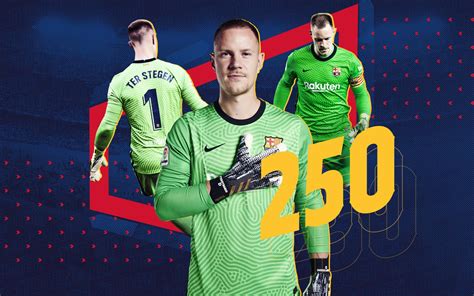 Ter Stegen makes 250th appearance