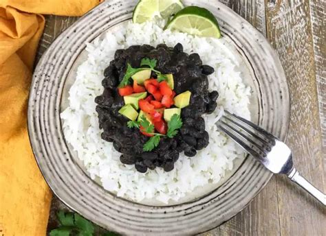 Instant Pot Cuban Inspired Black Beans and Rice - Tiny Kitchen Divas