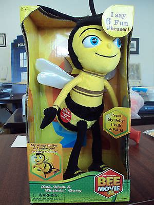 Dreamworks BEE MOVIE Walking/Talking/Buzzing BARRY 14" Plush Doll - New ...