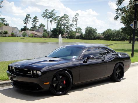 Black Challenger with Black Rims | Cars! | Pinterest