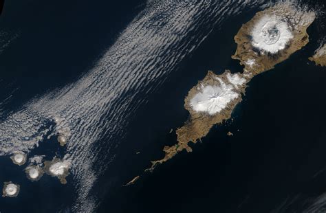 Umnak Island in the Aleutian Island chain • Earth.com