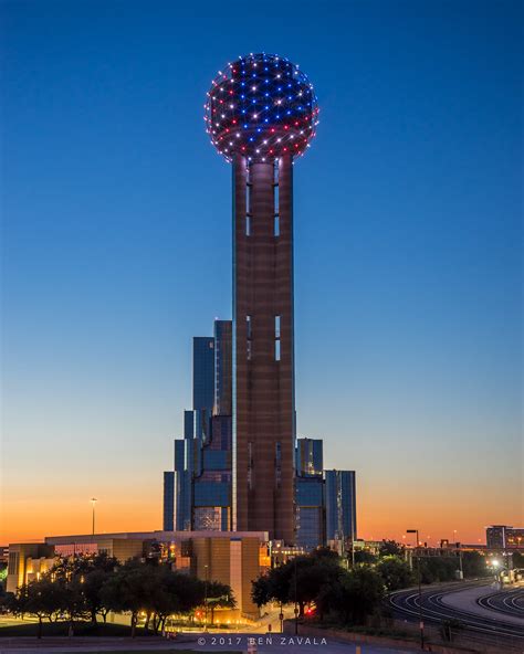 Reunion Tower on Memorial Day | The Reunion Tower honors the… | Flickr