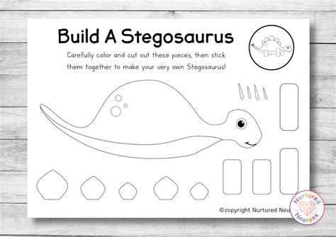 Build A Dinosaur Printable - Printable Word Searches