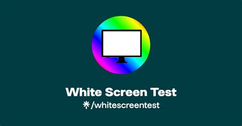 White Screen Test | Twitter, Facebook | Linktree