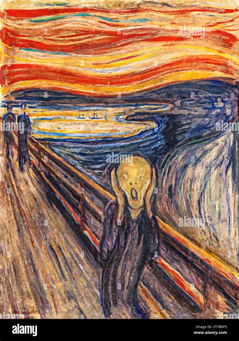 "The Scream" created by Norwegian artist Edvard Munch in 1893 Stock ...