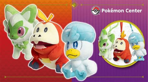 Pokemon Scarlet/Violet Starter Plushies Now Available On Pokemon Center ...