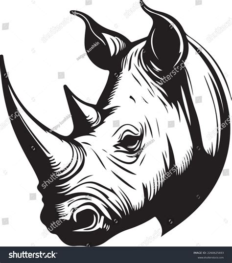 Rhino Outline Tattoo