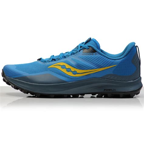 Saucony Peregrine 12 Men's Trail Shoe - Ocean/Black | The Running Outlet