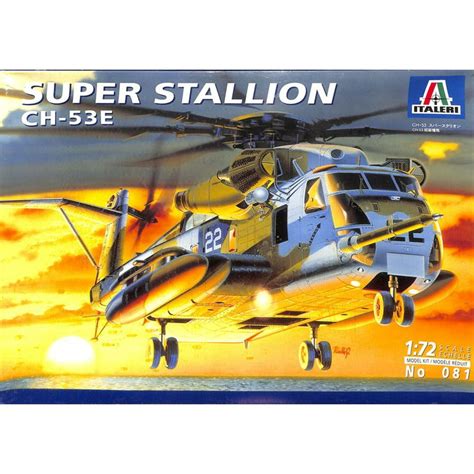 Italeri 1:72 Super Stallion CH-53E Helicopter Plastic Model Kit #081 ...