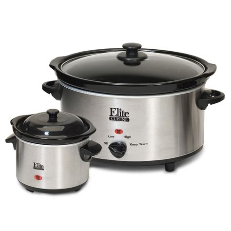 Elite Cuisine MST-500D Slow Cooker w/Mini Dipper - Sears