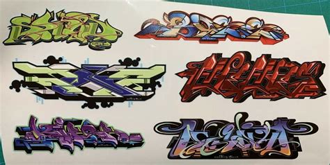 Custom Graffiti Stickers for City Train – Pre Cut Vinyl – Lot 4 ...