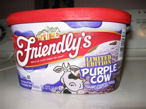 Purple Cow ice cream carton | Flavor ice, Friendly's ice cream, Purple cow