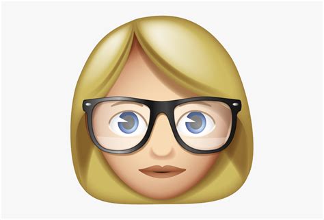 Woman With Glasses Emoji, HD Png Download , Transparent Png Image - PNGitem