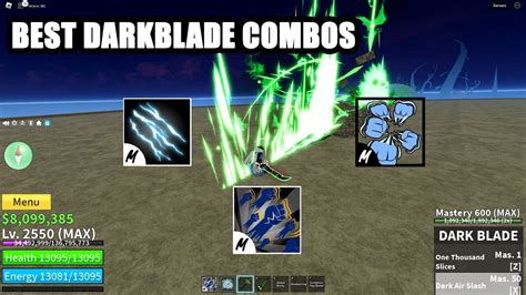 TOP DARKBLADE COMBOS | Blox Fruits - YouTube