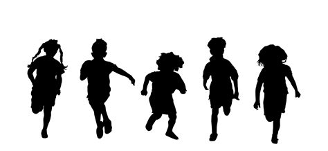 Free Children Silhouette Clipart, Download Free Children Silhouette ...