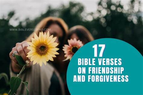 17 Bible Verses on Friendship and Forgiveness - Bible Verses